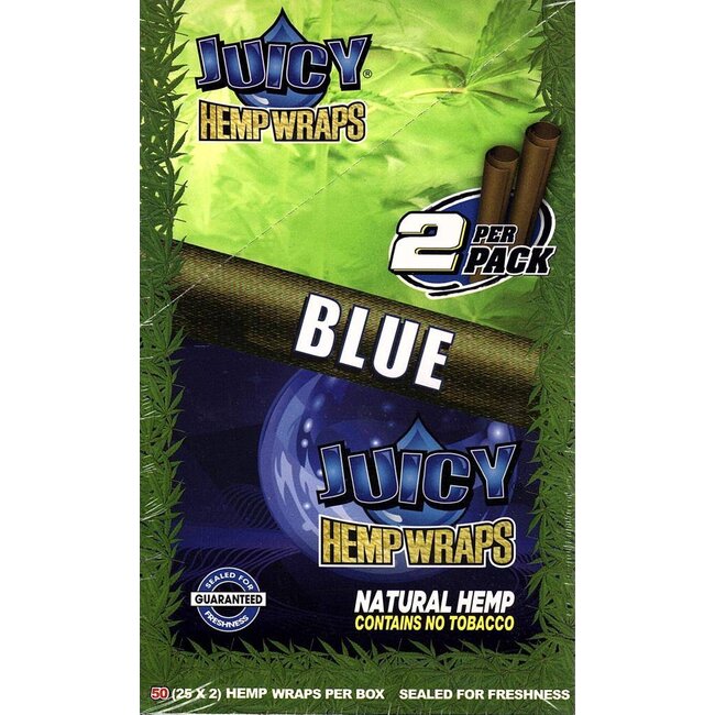 Juicy Jay's Display Juicy Jays Hemp Wraps Blue