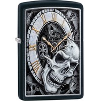 Aansteker Zippo Skull Clock