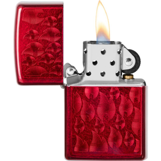 Aansteker Zippo Candy Apple Red Iced Flames