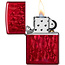 Zippo Lighter Zippo Candy Apple Red Iced Flames