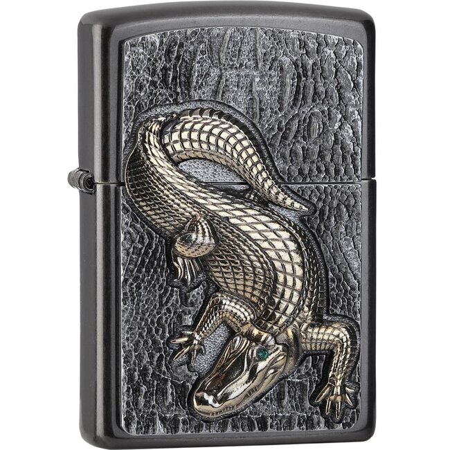 Lighter Zippo Golden Crocodile Emblem