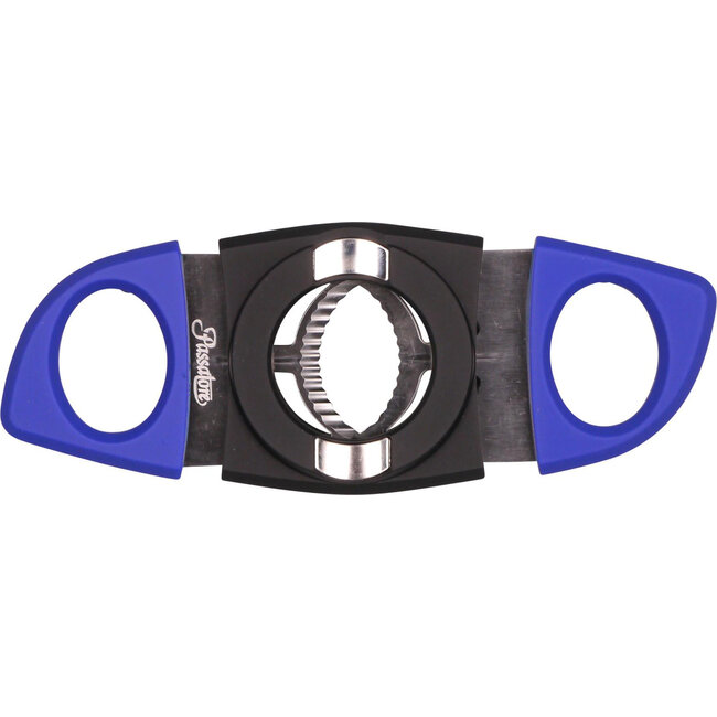 Cigar Cutter Passatore Rubberized Black/Blue