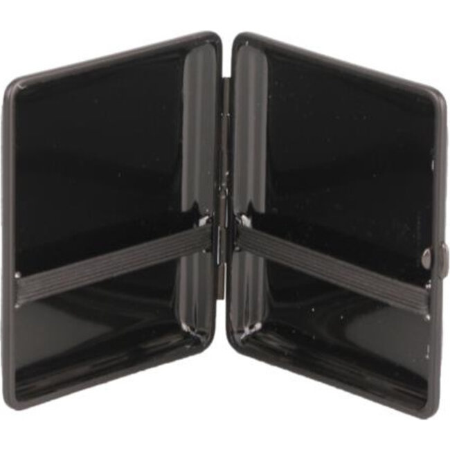 Cigarette Case Leather Carbon Black