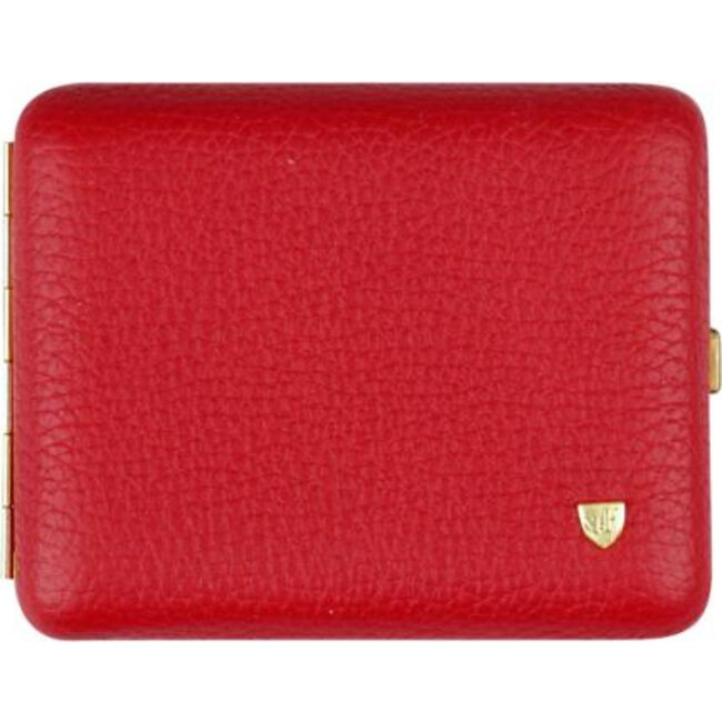 Cigarette Case Leather Red