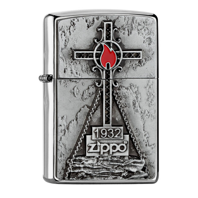 Zippo Aansteker Zippo Peak Cross Emblem