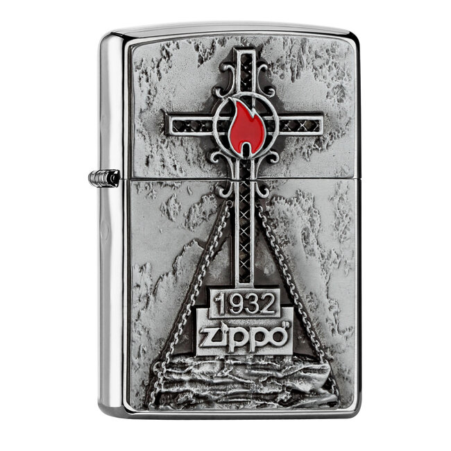 Zippo Lighter Zippo Peak Cross Emblem