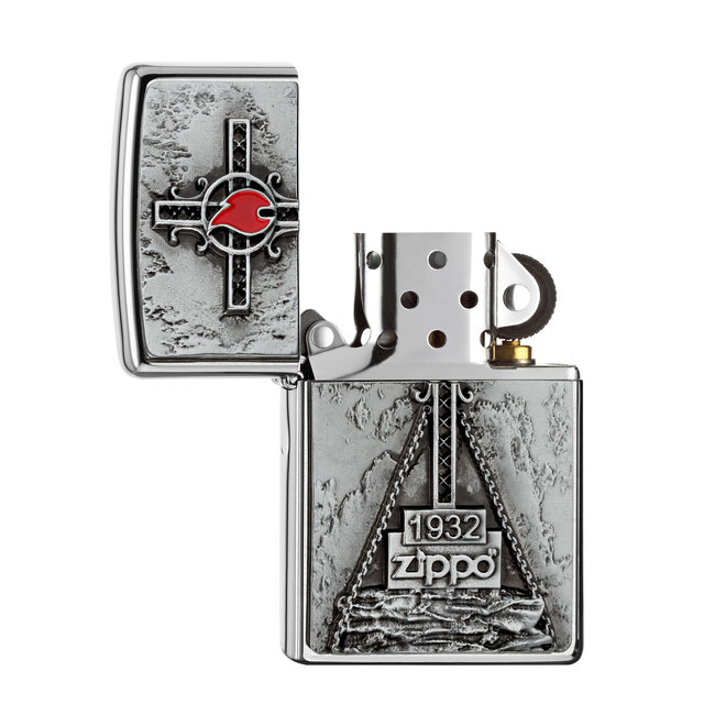 Aansteker Zippo Peak Cross Emblem