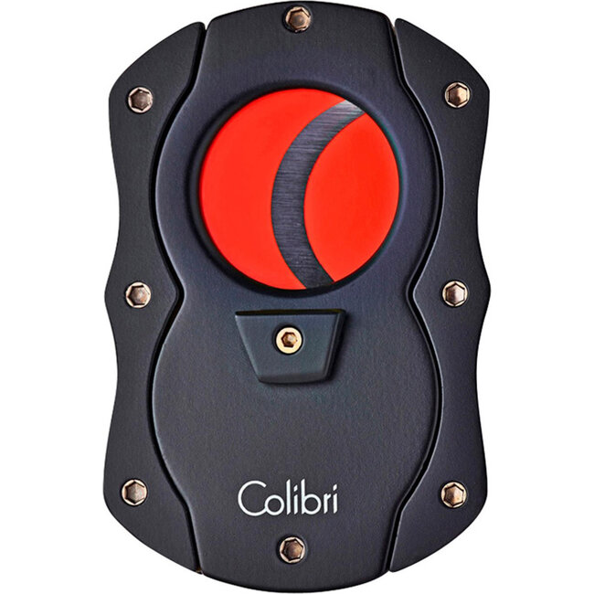 Cigar Cutter Colibri Cut Black with Red Blades