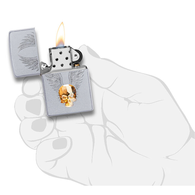 Lighter Zippo Golden Skull
