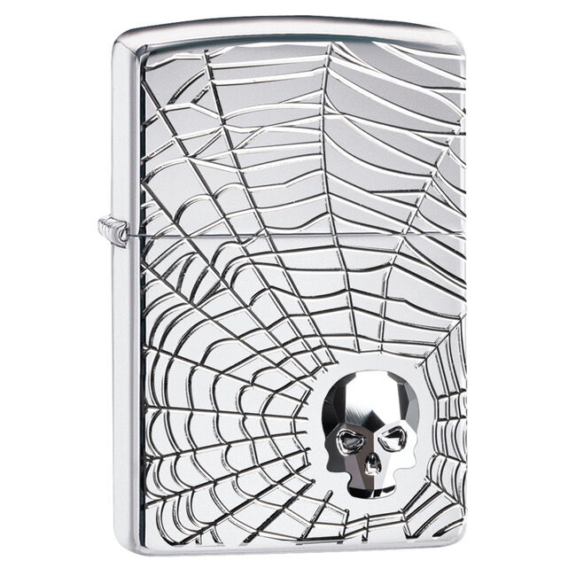 Lighter Zippo Armor Case Spider Web