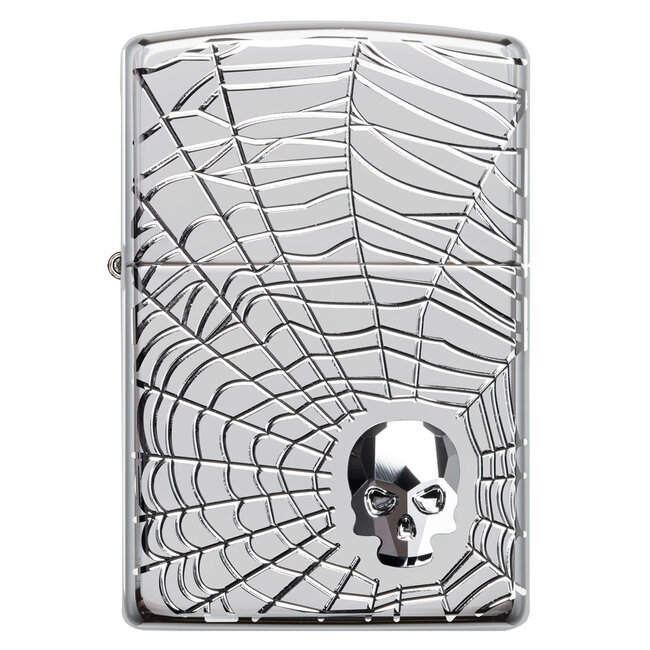 Lighter Zippo Armor Case Spider Web