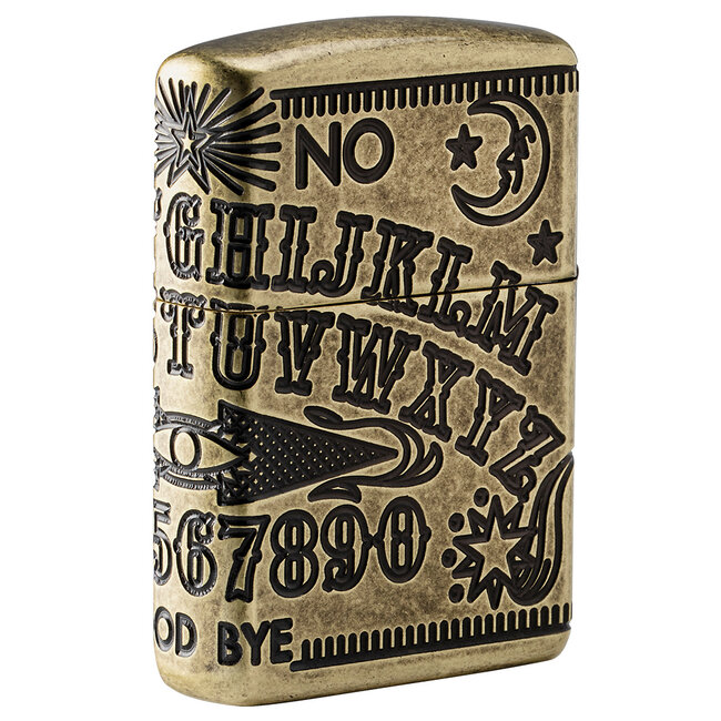 Aansteker Zippo Armor Case Ouija Board Multi Cut