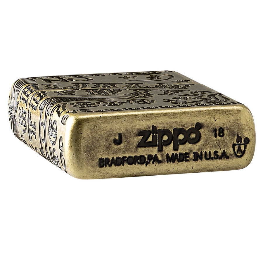 Aansteker Zippo Armor Case Ouija Board Multi Cut