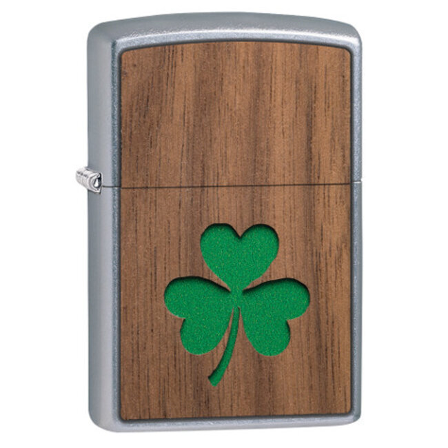 Lighter Zippo Woodchuck Emblem Clover