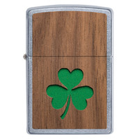 Lighter Zippo Woodchuck Emblem Clover