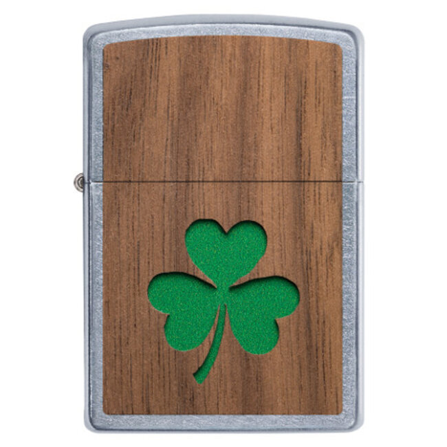 Lighter Zippo Woodchuck Emblem Clover