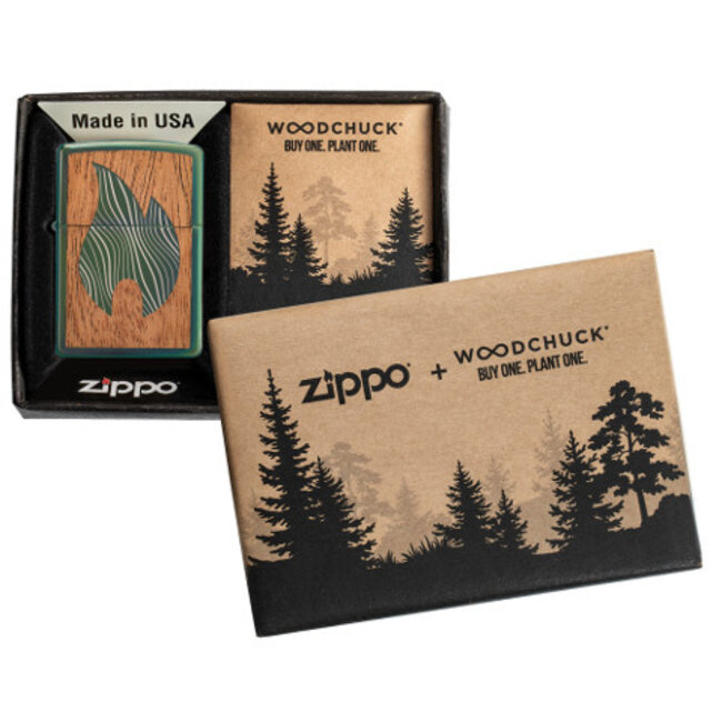 Aansteker Zippo Woodchuck Emblem Flame