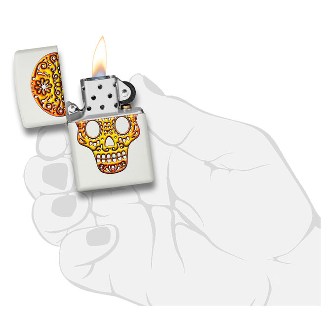 Lighter Zippo 3D Print Sugar Skull