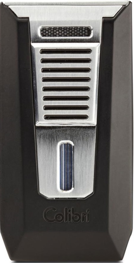 Colibri Slide Lighter — Black / Chrome