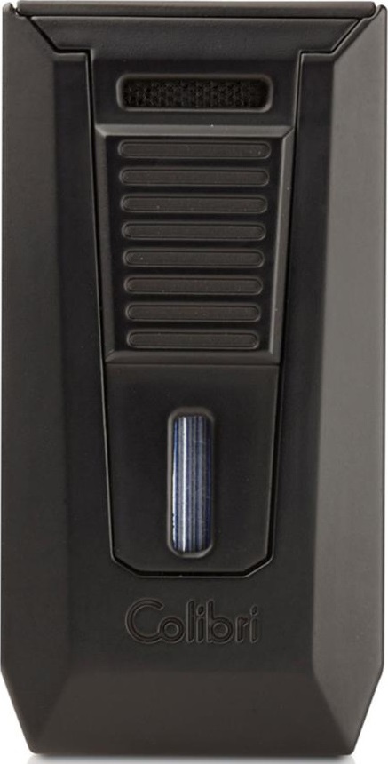 Colibri Slide Lighter — Black + Blue