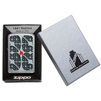 Aansteker Zippo Silver Texture Flame
