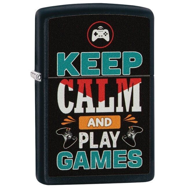 Zippo Aansteker Zippo Keep Calm And Play Games