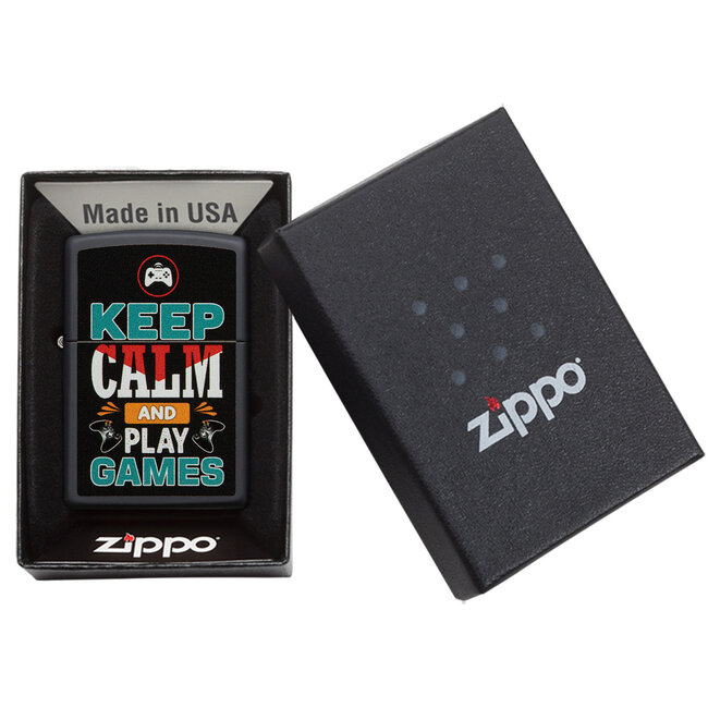 Aansteker Zippo Keep Calm And Play Games