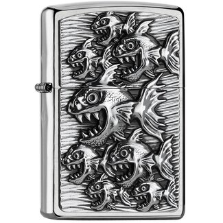 Zippo Lighter Zippo Piranhas Comic Emblem