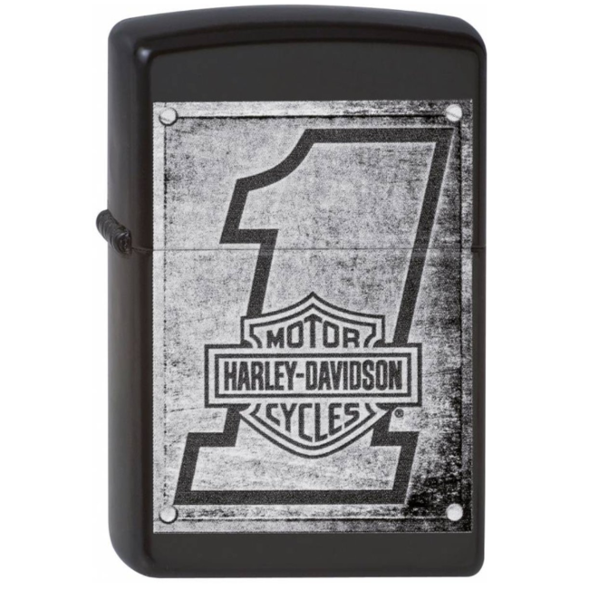 Lighter Zippo Harley Davidson Metal Wood Planks