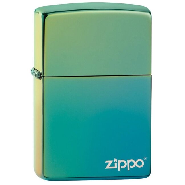 Zippo Lighter Zippo Teal with Logo
