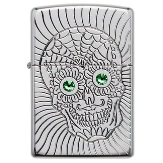 Zippo Lighter Zippo Armor Case Sugar Skull