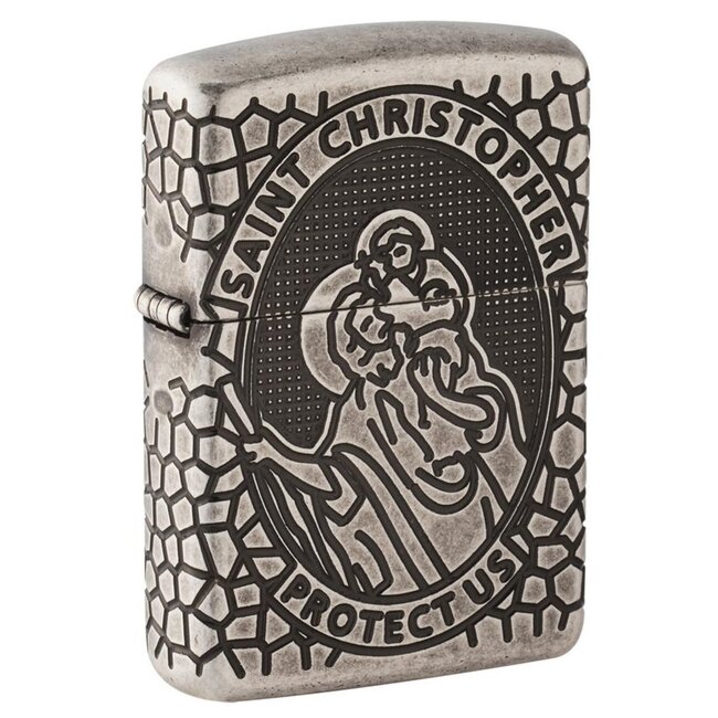 Zippo Aansteker Zippo Armor Case Saint Christopher