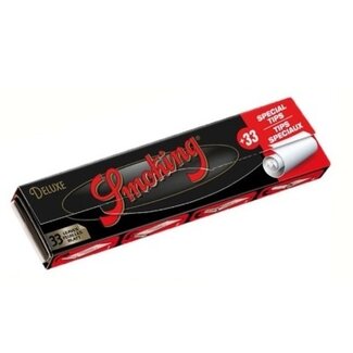 Smoking Smoking Kingsize Deluxe Black Rolling Paper  & Tips