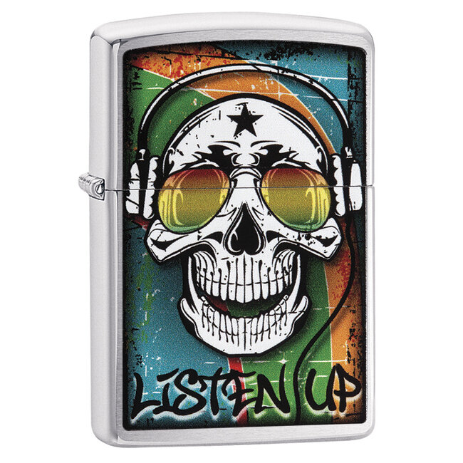 Zippo Lighter Zippo Skull with Headphone