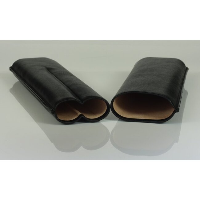 Martin Wess Sigarenetui Black Leather 2 Churchills