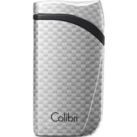 Aansteker Colibri Falcon Carbon Silver