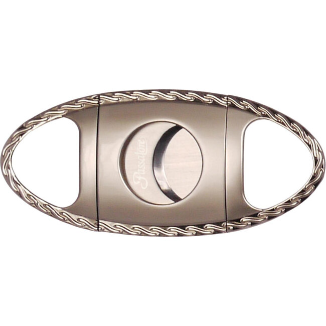 Cigar Cutter Passatore Chrome with Designed Border