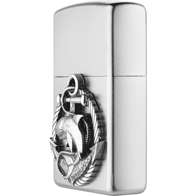 Lighter Zippo Shark Anchor Emblem