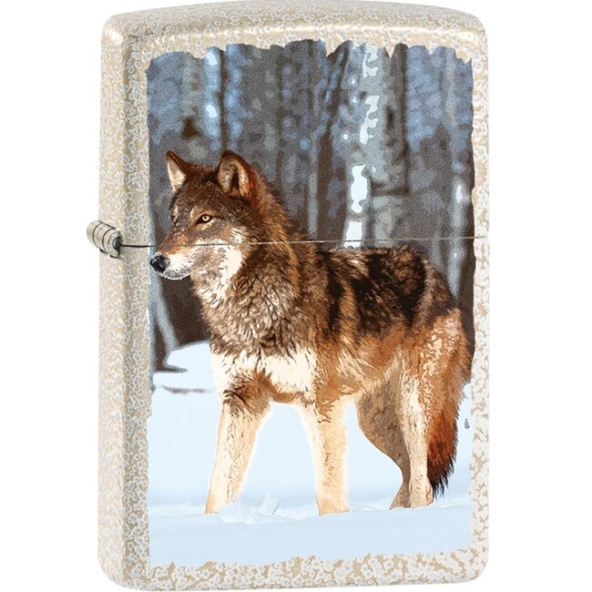 Aansteker Zippo Wolf in Winter