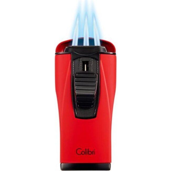 Lighter Colibri Monaco II Carbon Design Red