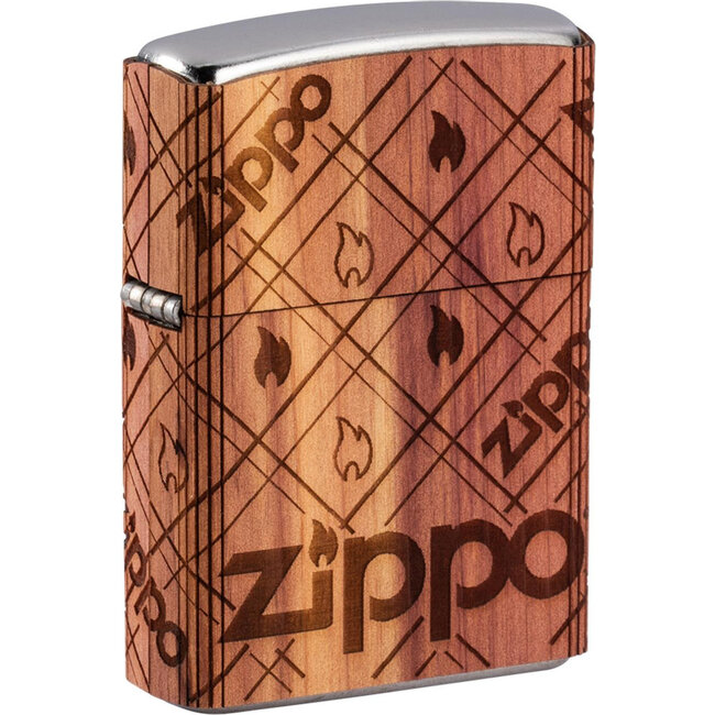 Zippo Aansteker Zippo Woodchuck All Around Flames