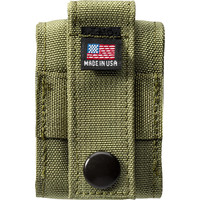 Gift Set Zippo Aansteker Black Crackle met Nylon Pouch Green
