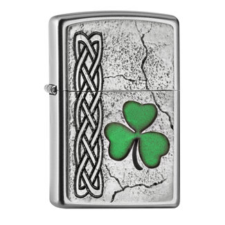 Zippo Lighter Zippo Irish Shamrock Emblem