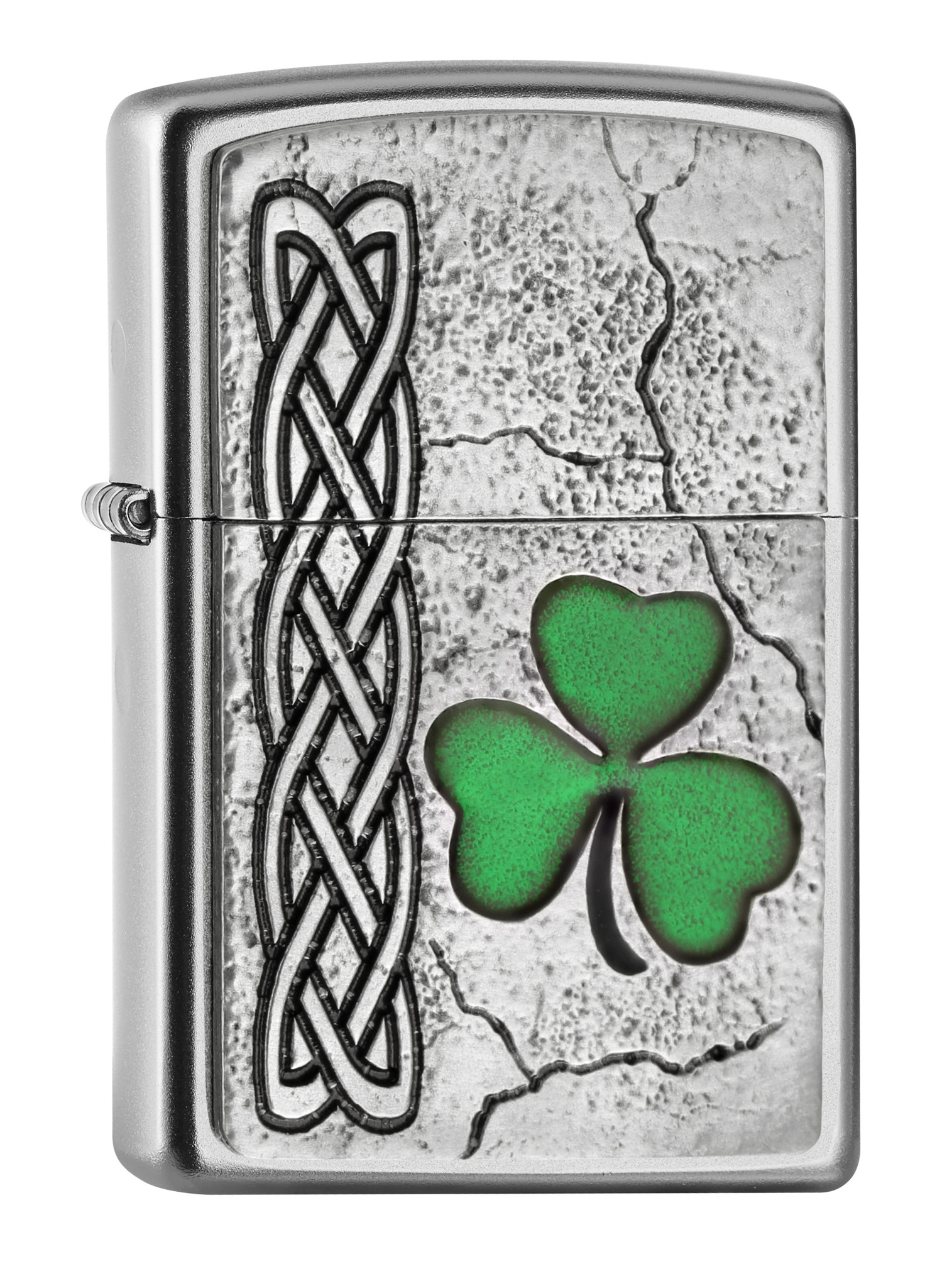 Lighter Zippo Irish Shamrock Emblem Haddocks