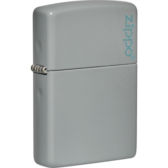 Lighter Zippo Flat Grey with Logo