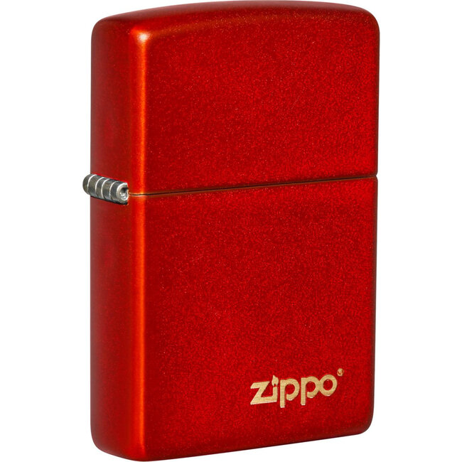 Lighter Zippo Metallic Red with Logo
