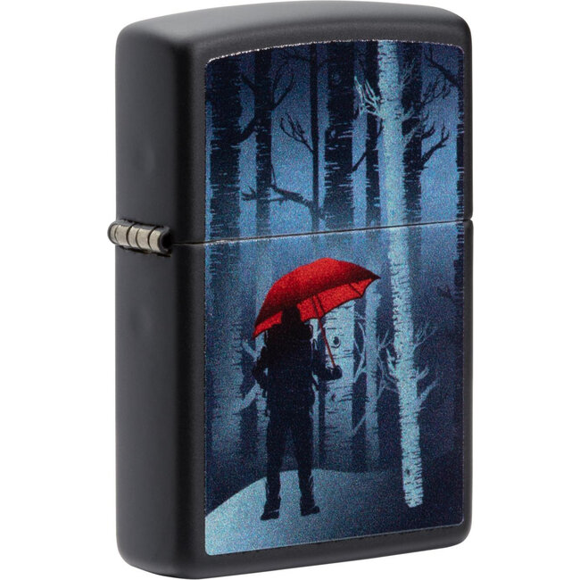Lighter Zippo Red Umbrella Tree