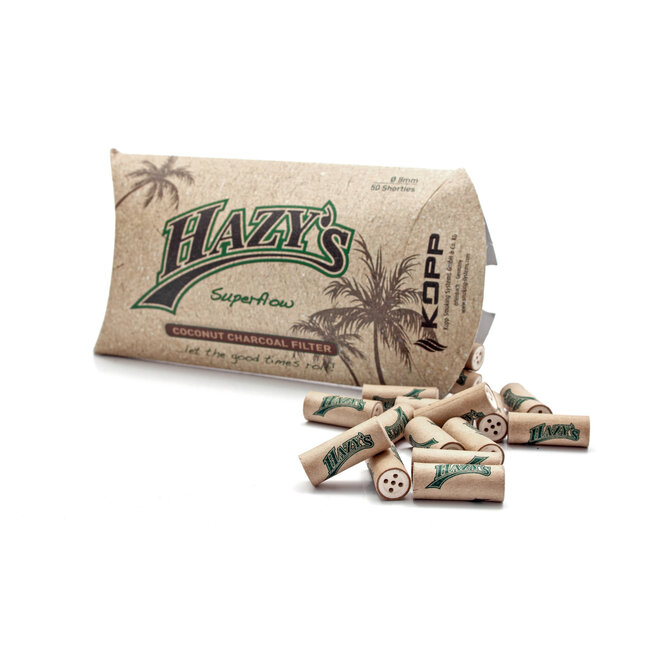 Hazy's 8 mm. Filters Coconut Charcoal