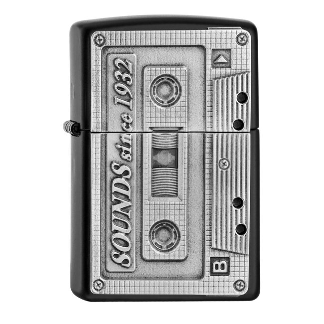 Zippo Lighter Zippo Cassette Tape Emblem