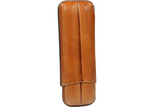 Martin Wess Cigar Case Light Brown 2 Robustos 